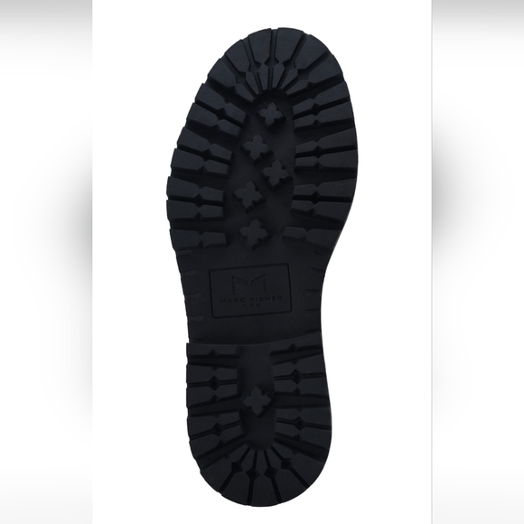 Marc Fisher Patrick Chelsea Slip On Leather Moto Boot Combat Lug Sole 8.5 #645 - Picture 5 of 9